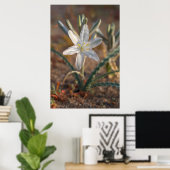 Wüstenlilien-Wildblumen Poster (Heimbüro)