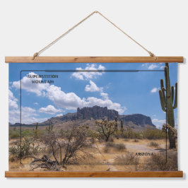 Wüstenmagie und Superstil Wandteppich Mit Holzrahmen