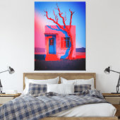 Wüstenmauer - Minimalistisch Leinwanddruck (Insitu (Schlafzimmer))