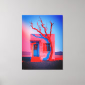 Wüstenmauer - Minimalistisch Leinwanddruck (Vorderseite)