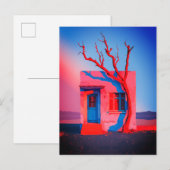 Wüstenmauer - Minimalistisch Postkarte (Vorne/Hinten)