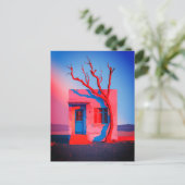 Wüstenmauer - Minimalistisch Postkarte (Stehend Vorderseite)