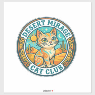 Wüstenmirage-Katze Katze-Mutter-Geschenkidee - Wüs Aufkleber