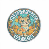 Wüstenmirage-Katze Katze-Mutter-Geschenkidee - Wüs Aufkleber (Vorderseite)
