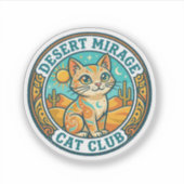 Wüstenmirage-Katze Katze-Mutter-Geschenkidee - Wüs Aufkleber (Vorderseite)