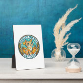 Wüstenmirage-Katze Katze-Mutter-Geschenkidee - Wüs Fotoplatte (Seite)