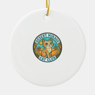 Wüstenmirage-Katze Katze-Mutter-Geschenkidee - Wüs Keramik Ornament