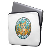 Wüstenmirage-Katze Katze-Mutter-Geschenkidee - Wüs Laptopschutzhülle (Vorderseite Links)