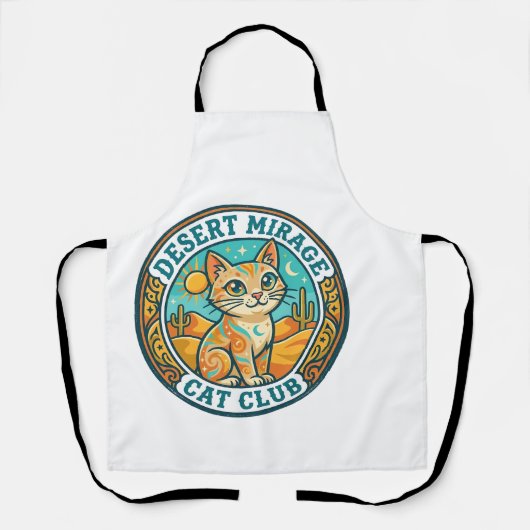 Wüstenmirage-Katze Katze-Mutter-Geschenkidee - Wüs Schürze (Vorderseite)