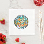 Wüstenmirage-Katze Katze-Mutter-Geschenkidee - Wüs Serviette (Beispiel)