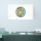 Wüstenmirage-Katze Katzenmutter-Geschenkidee - Wüs Banner (Messeveranstaltung)