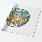 Wüstenmirage-Katze Katzenmutter-Geschenkidee - Wüs Geschenkpapier (Ungerollt)