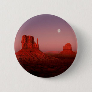Wüstenmoonrise-Monument-Tal Utah Button