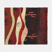 Wüstennacht Fleecedecke (Vorderseite (Horizontal))