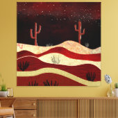 Wüstennacht Leinwanddruck (Insitu (Wohnzimmer))