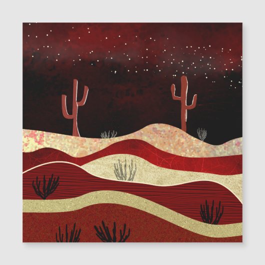 Wüstennacht Magnetkarte (Vorderseite)