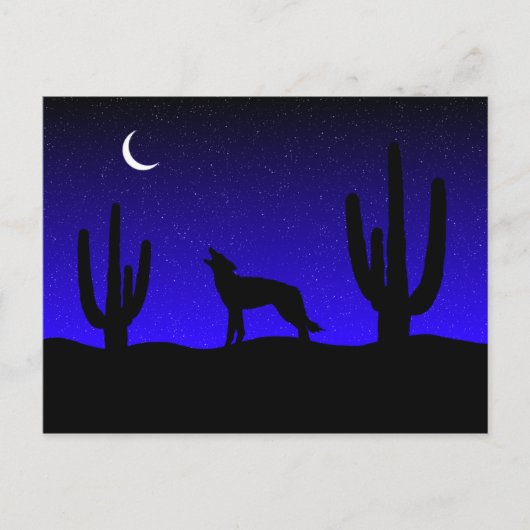 Wüstennacht Postkarte (Vorderseite)