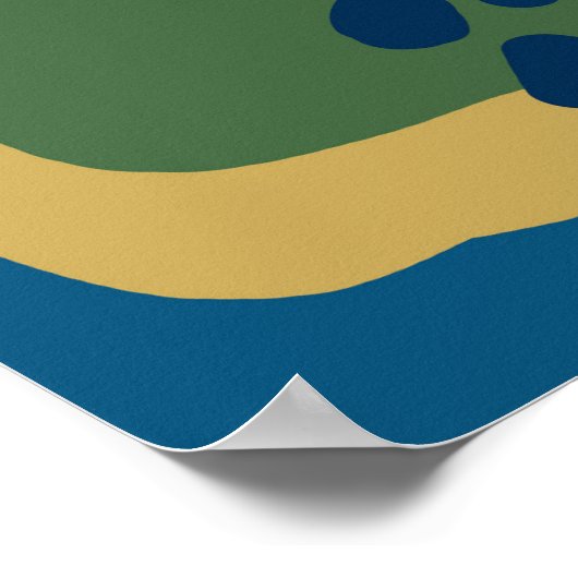 Wüstennachtposter Original Artwork Poster (Ecke)