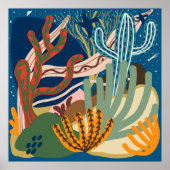 Wüstennachtposter Original Artwork Poster (Vorne)