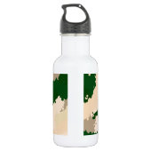 Wüstenoase-Camouflage Edelstahlflasche (Rückseite)