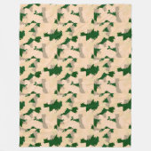 Wüstenoase-Camouflage Fleecedecke (Vorderseite)