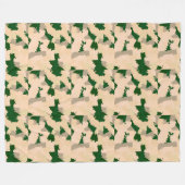 Wüstenoase-Camouflage Fleecedecke (Vorderseite (Horizontal))