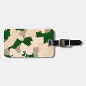 Wüstenoase-Camouflage Gepäckanhänger (Vorderseite horizontal)