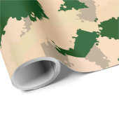 Wüstenoase-Camouflage Geschenkpapier (Rolleneckpunkt)