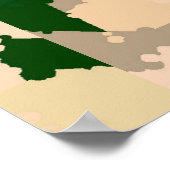 Wüstenoase-Camouflage Poster (Ecke)