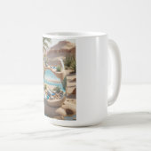 Wüstenoase-Glas-Tasse Kaffeetasse (VorderseiteRechts)