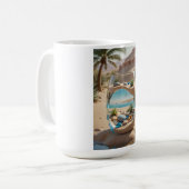 Wüstenoase-Glas-Tasse Kaffeetasse (Vorderseite Links)