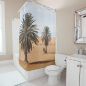 Wüstenoase: Sahara Palms Landschaft. Duschvorhang (Beispiel)