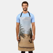 Wüstenoase: Sahara Palms Landschaft. Schürze (Getragen)