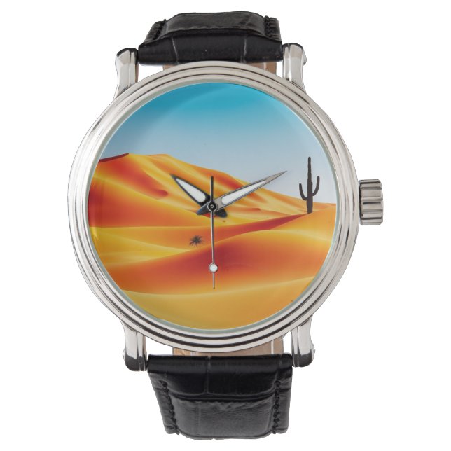 Wüstenoase-Uhr Armbanduhr (Vorderseite)