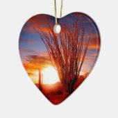 WüstenOcotilloSonora Arizona Keramik Ornament (Links)