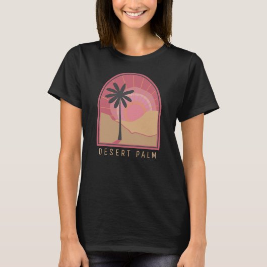 Wüstenpalme (Pink) T-Shirt (Vorderseite)
