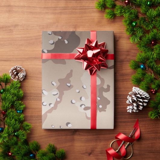 Wüstenpapier für Camouflage Geschenkpapier (Feiertagsgeschenk)