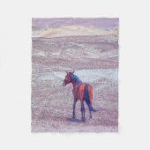 Wüstenpferd P8640 Fleecedecke (Vorderseite)