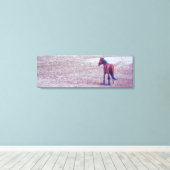 Wüstenpferd P8640 Leinwanddruck (Insitu (Holzboden))