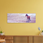 Wüstenpferd P8640 Leinwanddruck (Insitu (Wohnzimmer))
