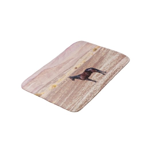 Wüstenpferd P8664 Badematte (Schrägansicht)