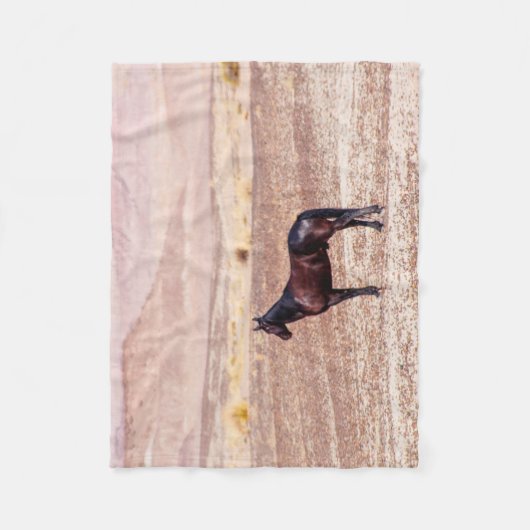 Wüstenpferd P8664 Fleecedecke (Vorderseite)