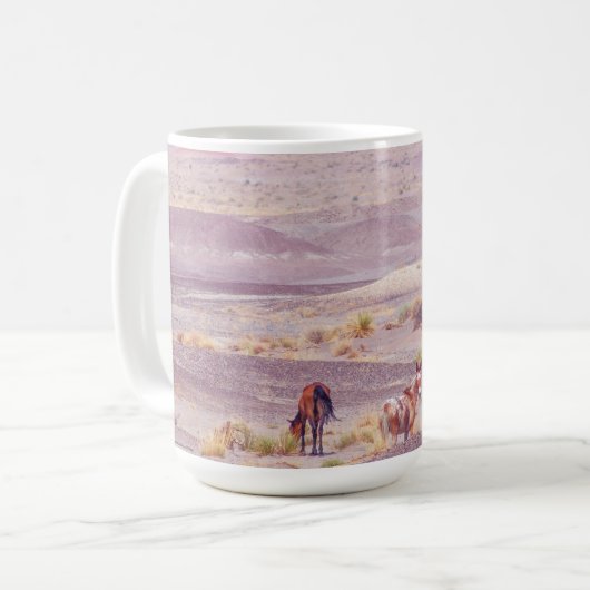 Wüstenpferde P8639 Kaffeetasse (Vorderseite Links)