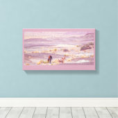 Wüstenpferde P8639 Leinwanddruck (Insitu (Holzboden))
