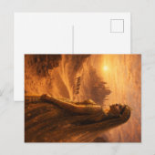 Wüstenprinzessin im Abendrot Postkarte (Vorne/Hinten)