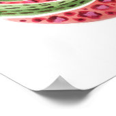 Wüstenquail mit farbenfroher Wüstenlandschaft Poster (Ecke)