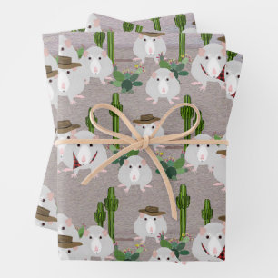 Wüstenrasen-Papierblätter Geschenkpapier Set