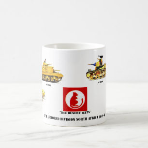 Wüstenratten-Tasse 7. Panzerdivision Kaffeetasse