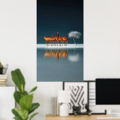 Wüstenreflexionen Poster (Heimbüro)