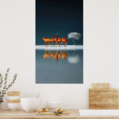 Wüstenreflexionen Poster (Küche)